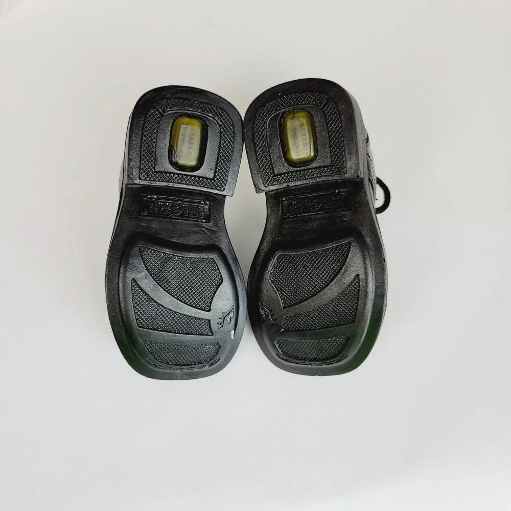 Deer Stags Kids Gabe Black Patent Leather Lace Up Dress Shoes 5tm‎